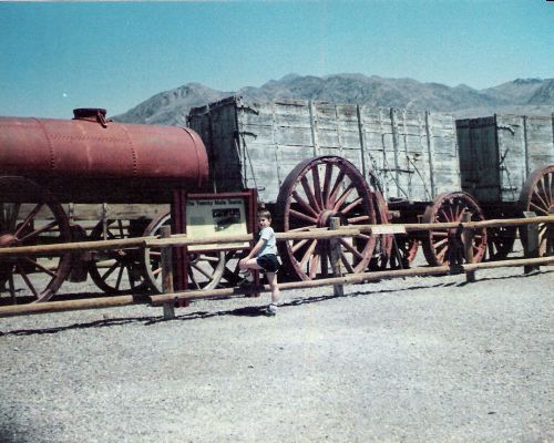 <b>Scott at the Borax Works near Death Valley</b>